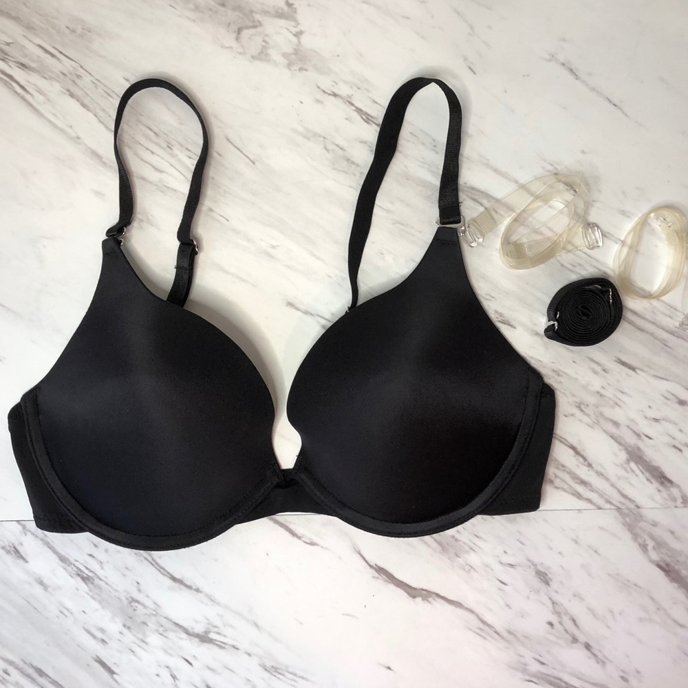 Natori Multi-way Bra Low Back Clear Straps 32D